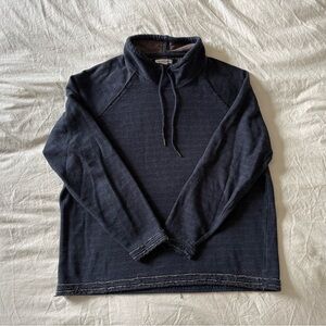 Men’s carbon2cobalt Navy Mock-Neck Pullover (like new) Outdoorsy Preppy